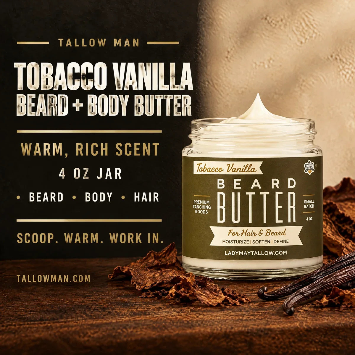 Tobacco Vanilla Beard + Body Butter