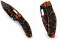 Heretic Knives Medusa Auto Recurv/Tanto Magma Orange