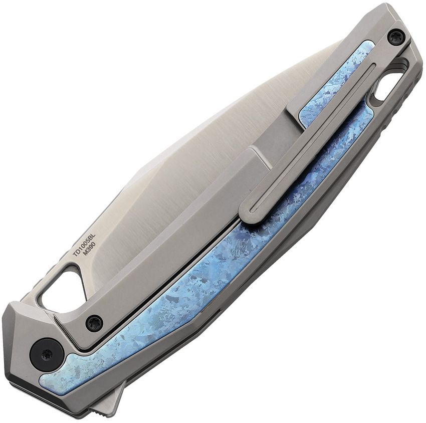 Defcon Framelock Blue Crystal